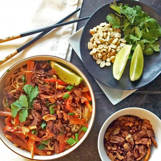 Thai Peanut Coconut Bacon Bowl