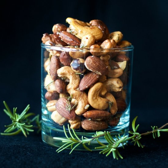 Savory Rosemary Mixed Nuts