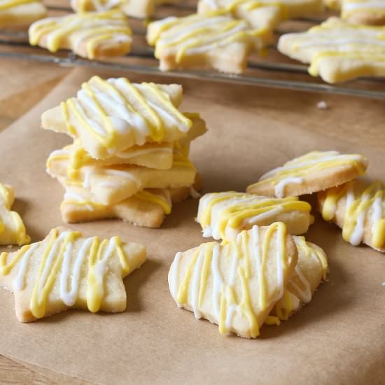 Gluten Free Lemon Shortbread Biscuits