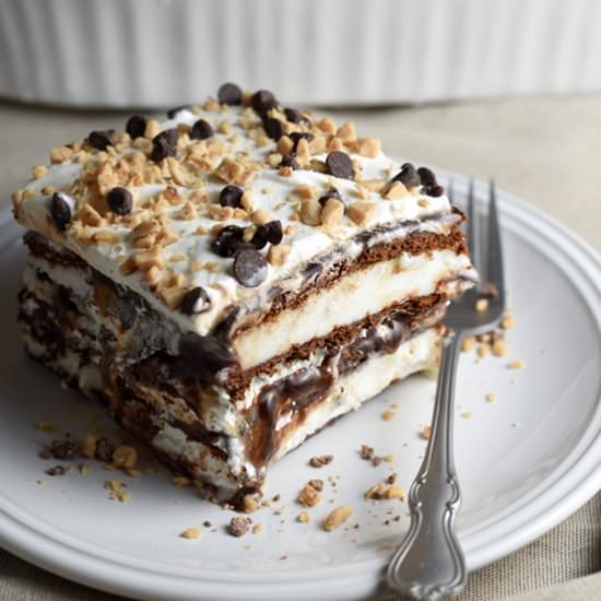 Hot Fudge Ice Cream Cake