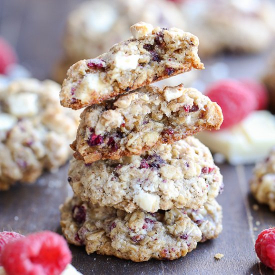 Raspberry White Chocolate Cookies