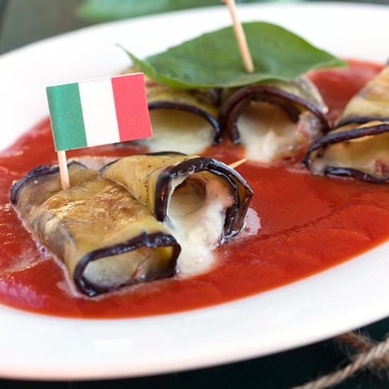 Eggplant Involtini with Mozzarella