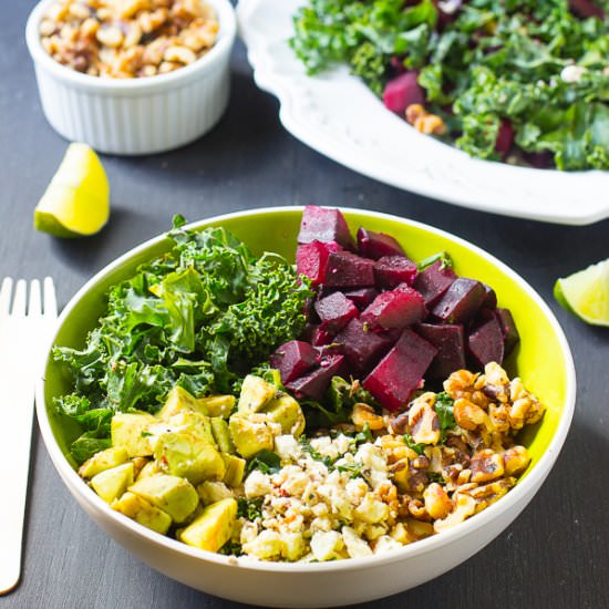 Roasted Beet Feta Salad