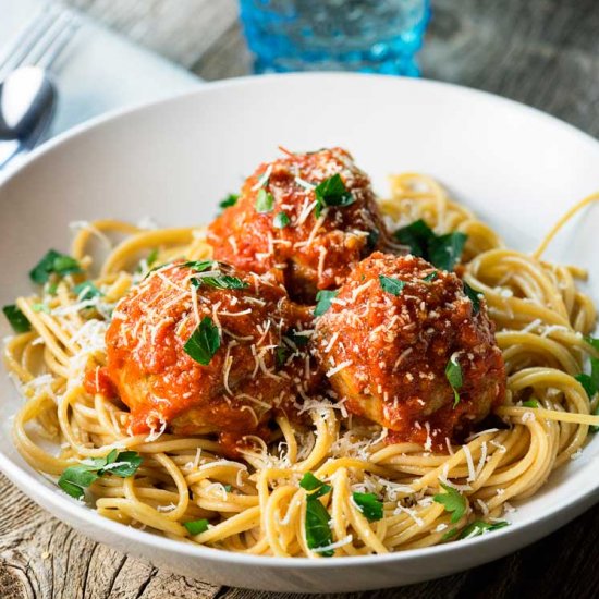 Roman Meatballs in Arrabbiata