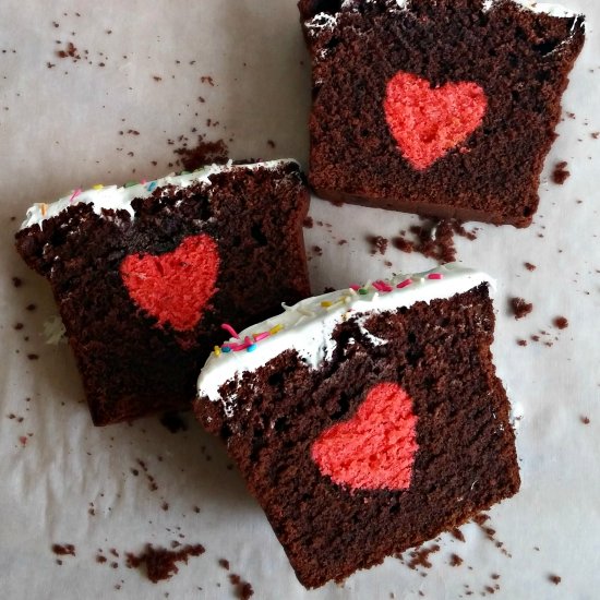 Hidden Heart Cake/Surprise Cake