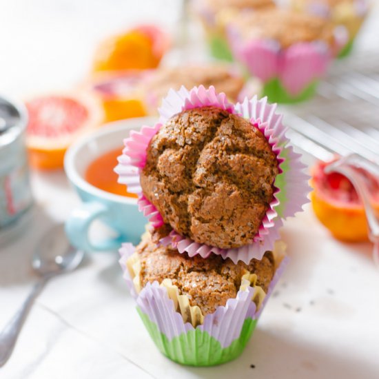 Blood Orange Poppy Seed Muffins