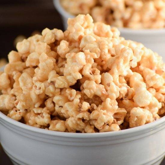 Soft and Chewy Caramel Popcorn