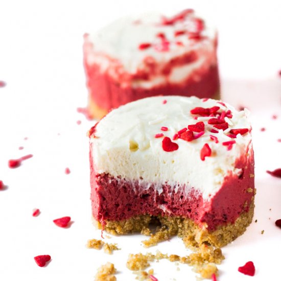 Mini Red Velvet Cheesecakes