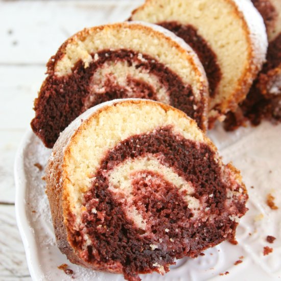 Red Velvet Marble Cake