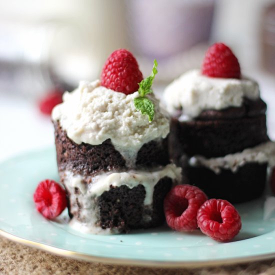 Mini Vegan Double Chocolate Cake