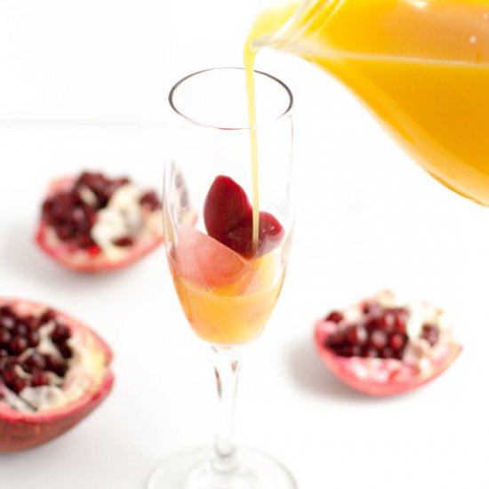 Pomegranate Valentine Mimosas