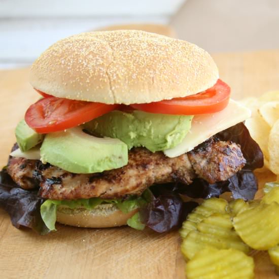 Grilled Chicken Avocado Sandwiches