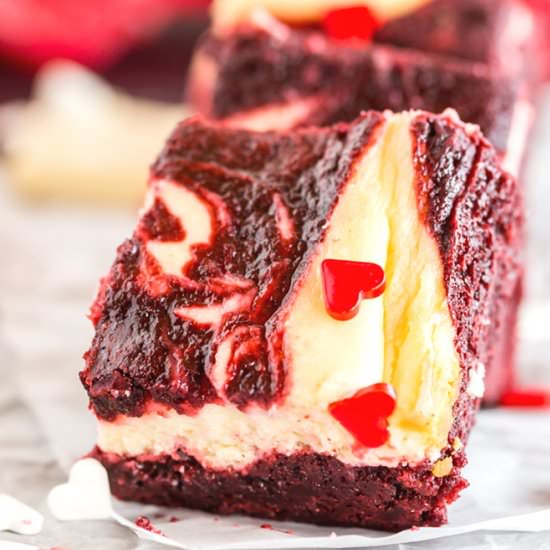 Red Velvet Cheesecake Brownies