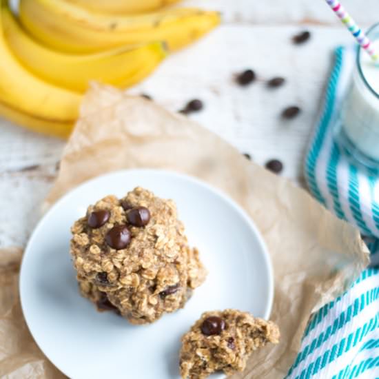 Banana Chocolate Breakfast Cookies