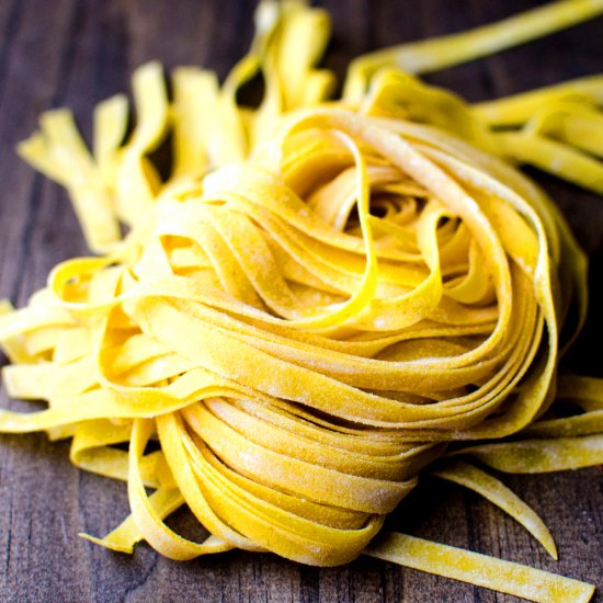 Homemade Turmeric Pasta