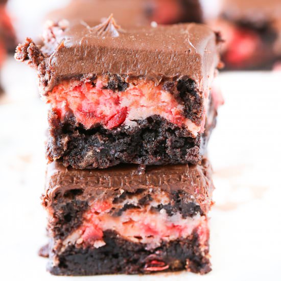 Cherry Cheesecake Brownies