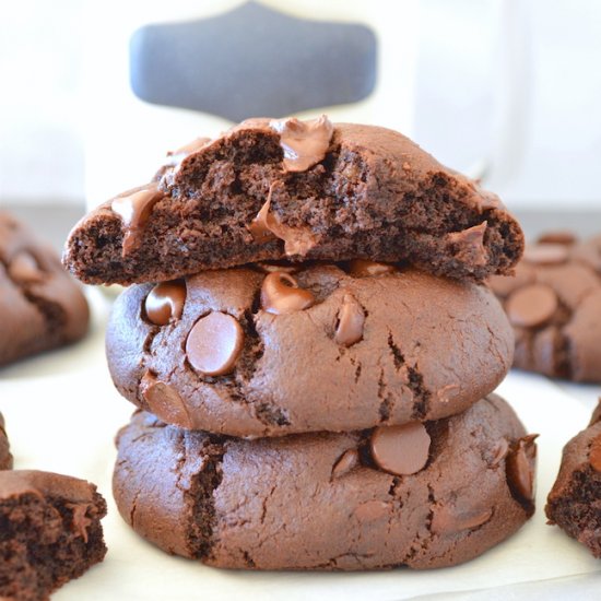 Double Chocolate Brownie Cookies