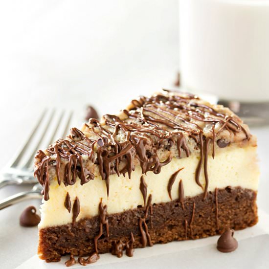 Brownie Cookie Dough Cheesecake