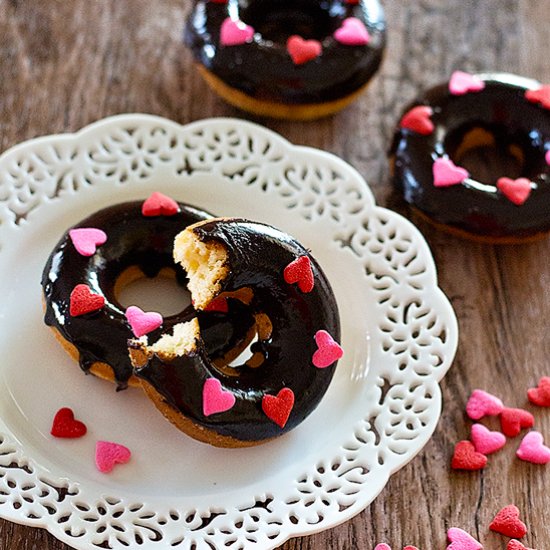 Chocolate Glazed Baked Donuts