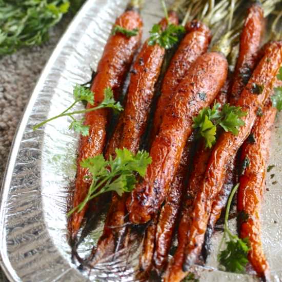 Easy Herb Roasted Carrots