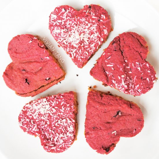 Hot Pink Heart Blondies