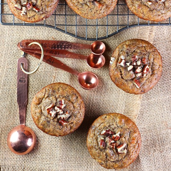 Banana Muffins with Pecans