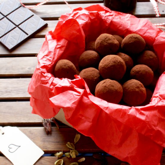 Three Chocolate Truffles