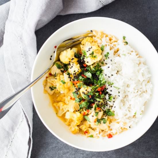 Thai Chicken Cauliflower Curry