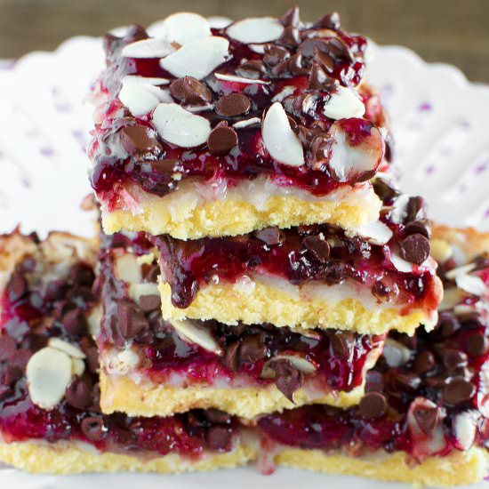 Raspberry Magic Bars