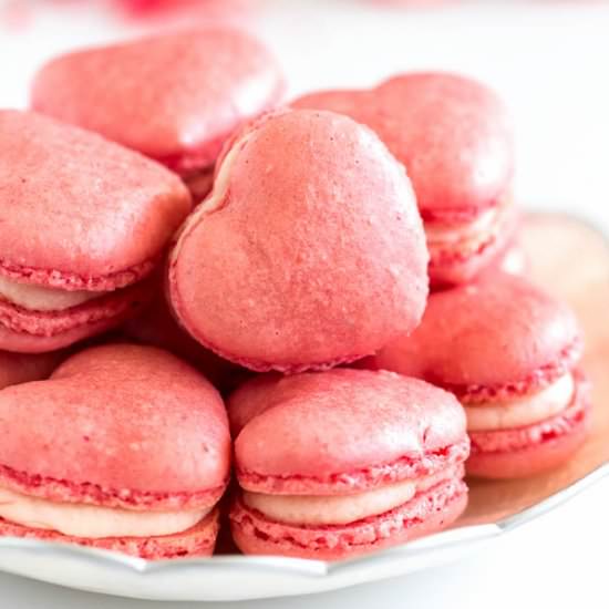 Strawberry Macarons