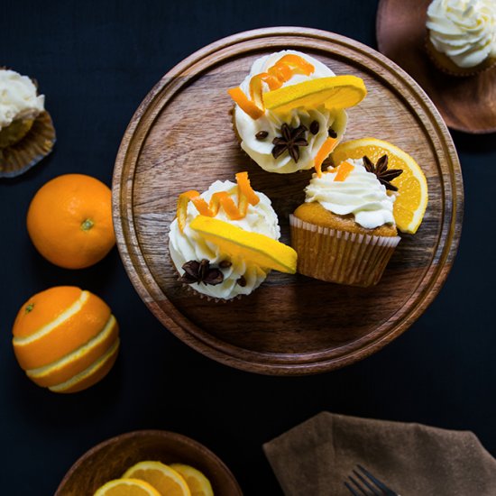 Zesty Orange Anise Cupcakes