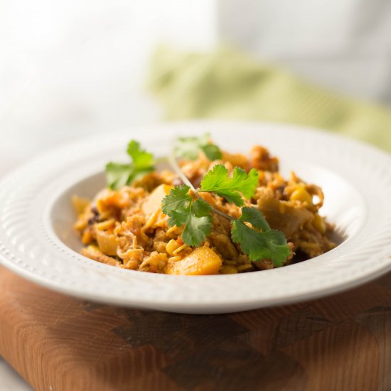 Mexican Slow Cooker Pulled Chicken