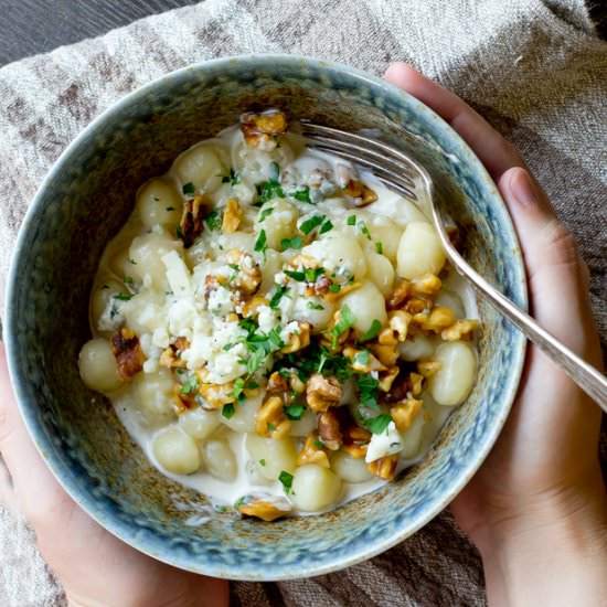 Gnocchi with Gorgonzola Walnuts