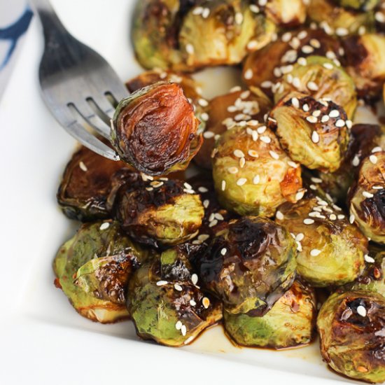 Honey Sesame Brussels Sprouts