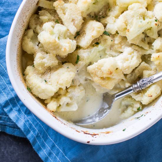 Creamy Cauliflower Gratin