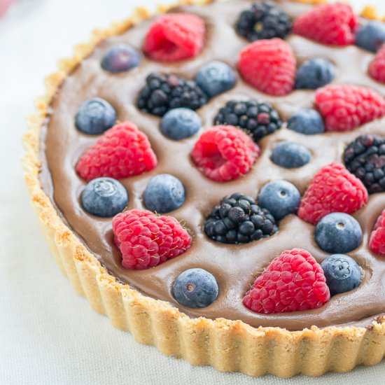 Vegan Gluten Free Chocolate Tart