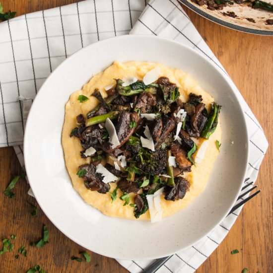 Simple Mushroom and Broccoli Ragoût