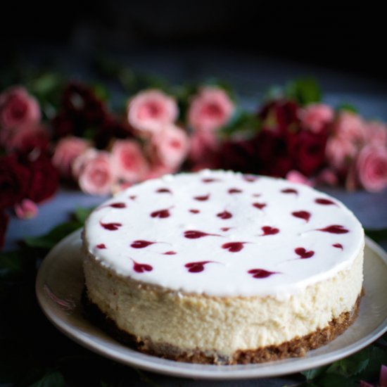 Mini Cheesecake with Jam Hearts