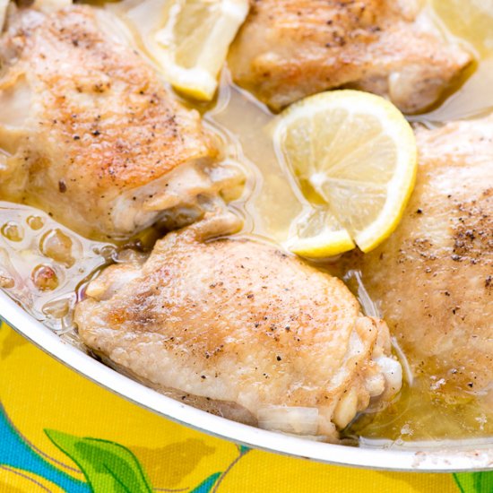 Lemon-Garlic Chicken Thighs