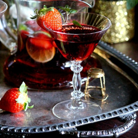 Sparkling Strawberry Sangria