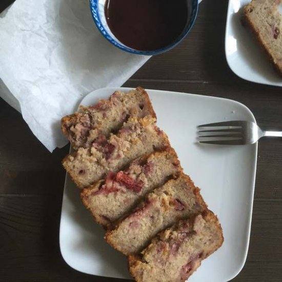 Vegan & GF Strawberry Banana Bread