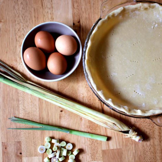 Coconut Lemongrass Chess Pie