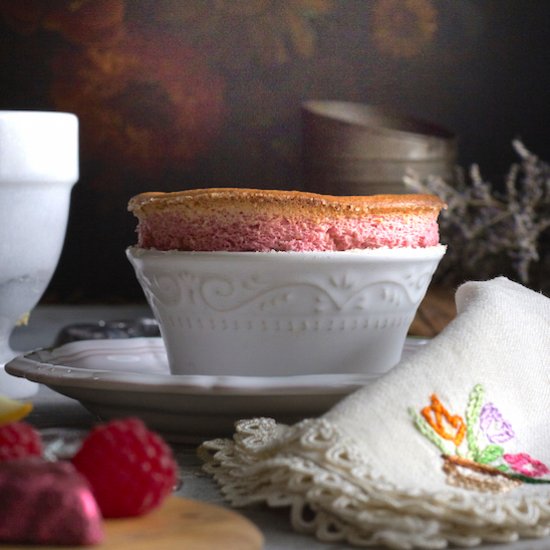 Raspberry Soufflés