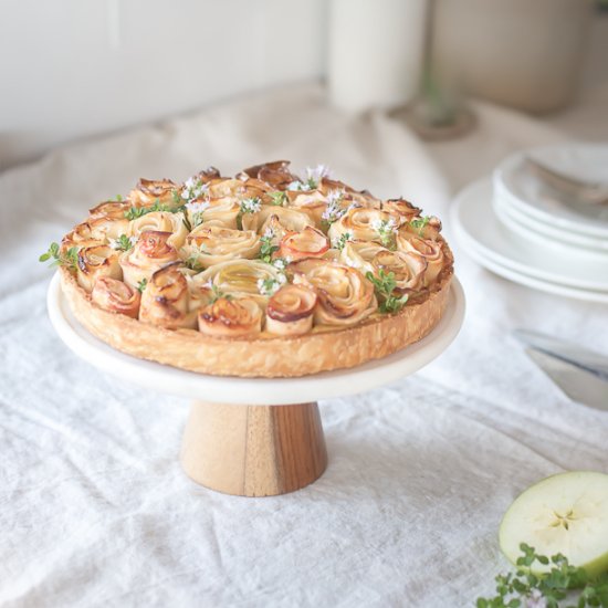 apple rose tart