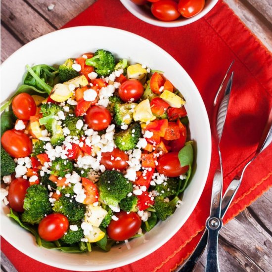 Roasted Rainbow Winter Salad