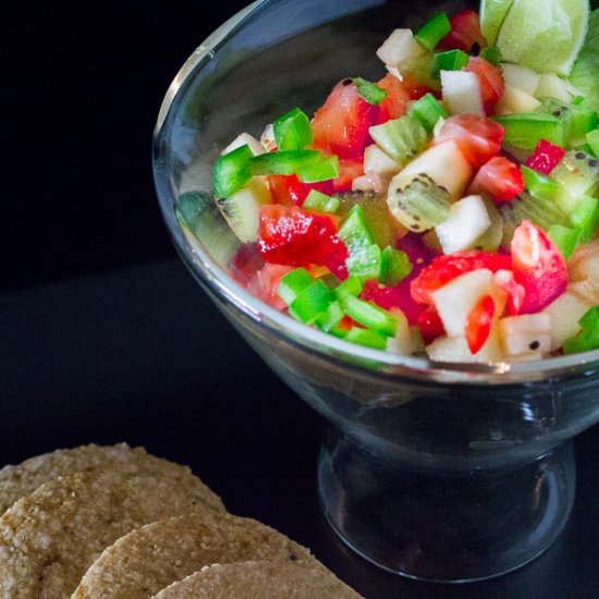 Spicy Strawberry Dessert Salsa