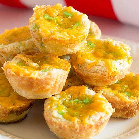 Green Eggs and Ham Mini Quiche