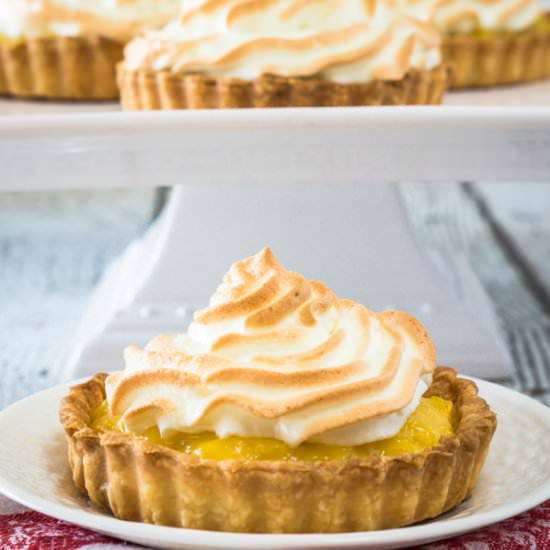 Pineapple Cream Meringue Tarts