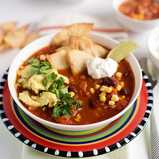 Vegetarian Mexican Soup