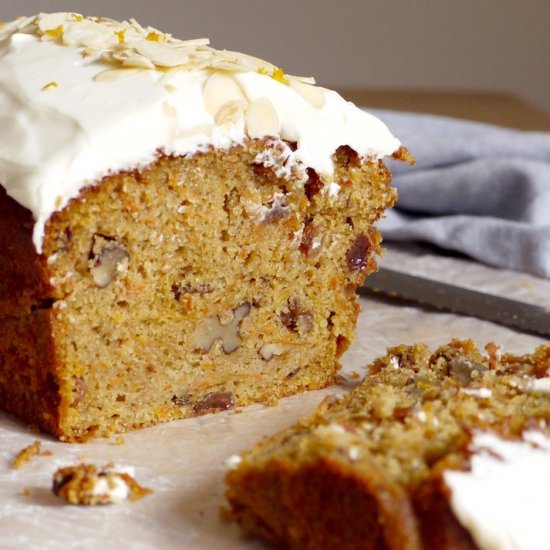 Simnel-spiced carrot cake